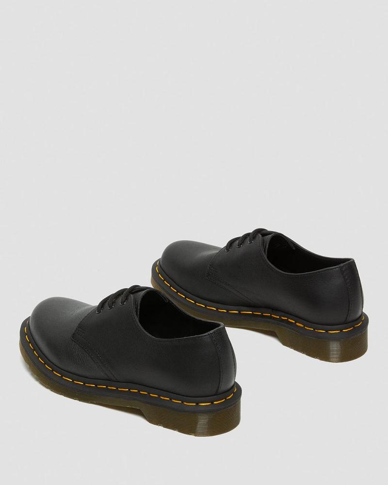 Zapatos Oxford Dr Martens 1461 Virginia Cuero Mujer Negros | MX 416DFM